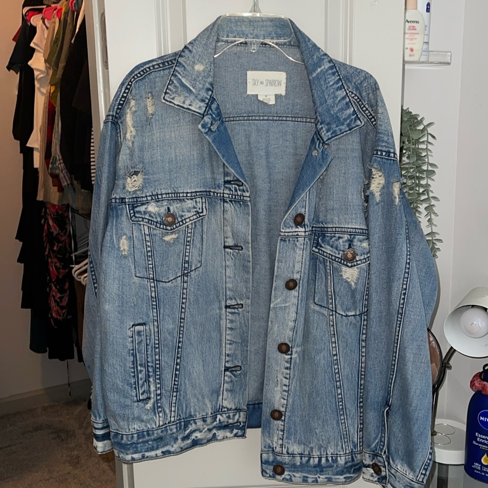 Distressed Jean jacket